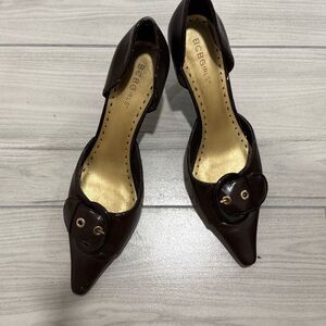 BCBGMAXAZRIA BCBG Women’s  Kitten Heels Size 7.5 Faux Leather